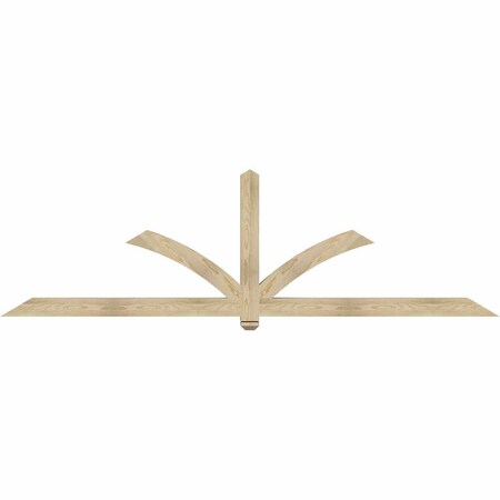 Ekena Millwork Redmond Rough Sawn Timber Gable Bracket, Douglas Fir, 108"W x 31 1/2"H x 4"D x 4"F, 7/12 Pitch GBW108X31X0404RED00RDF